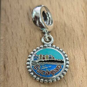 Pandora Curacao Caribbean Dutch Canal Houses Charm, S925 Silver Bracelets